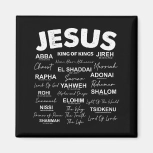 Aimant Noms de Dieu Jésus est roi Hébreu Jésus chrétien