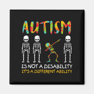 Aimant Non Handicap Capacité Différente Squelette Autisme
