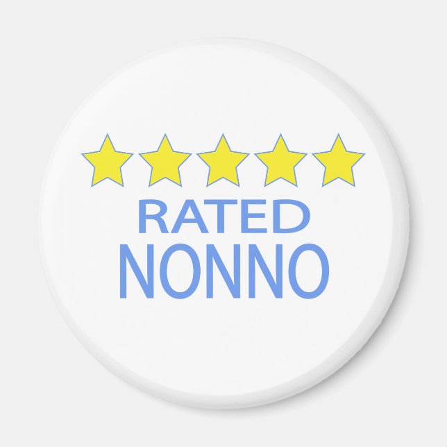 Aimant Nonno cinq étoiles (Devant)
