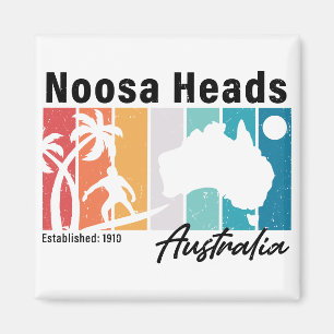 Aimant Noosa Chefs Australie Vintage Retro Souvenirs 80s
