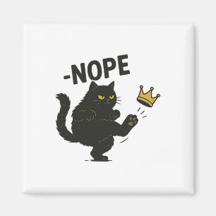 Aimant Nope No Kings En Amérique Black Cat Pro Democracy