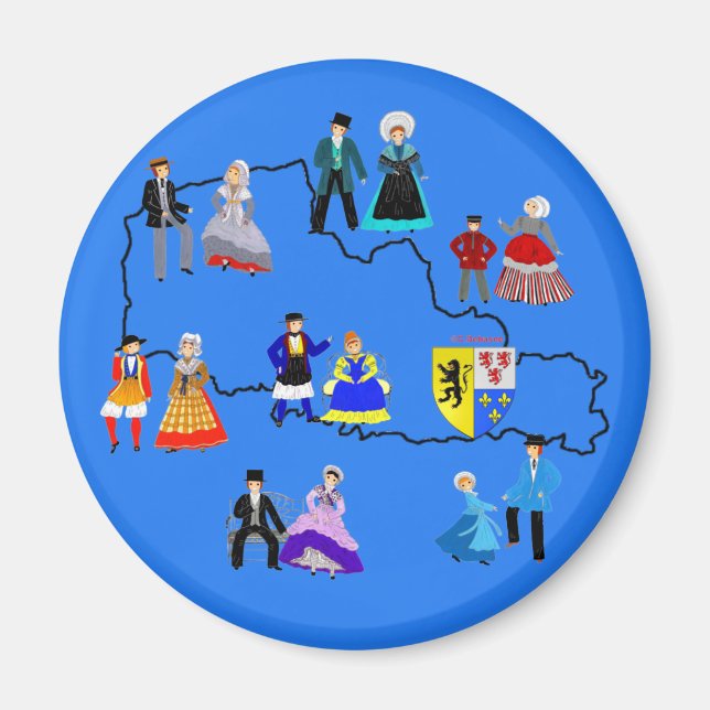 Aimant Nord-Pas-de-Calais, France (Devant)