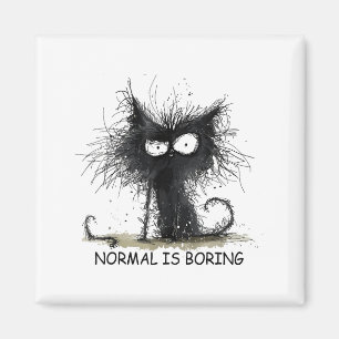 Aimant Normal est ennuyeux T-shirt graphique drôle de cha