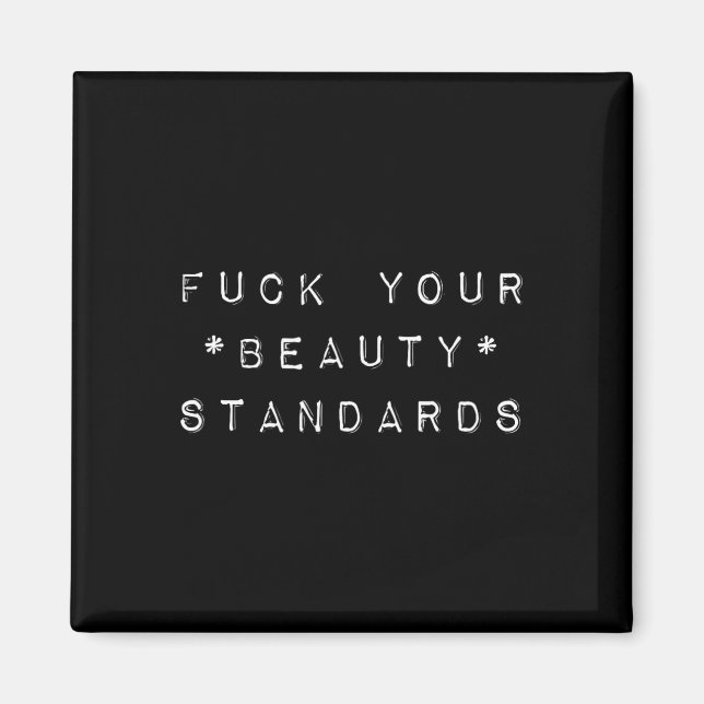 Aimant Normes de beauté - Énoncé du féminisme (Devant)