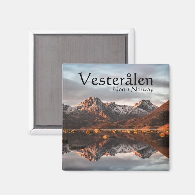 Aimant Norvège Vesteralen Souvenir (Recto/Verso)