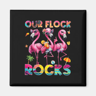 Aimant Nos Flock Rocks Flamant rose Vacances d'été Famill
