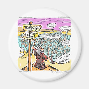 Aimant Not To Temptation? Funny Gifts Cards & Tees