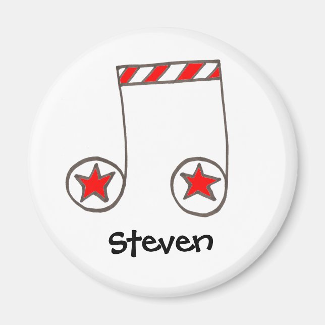 Aimant Note musicale étoile (Devant)