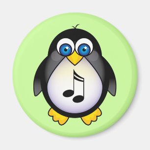 Aimant Notes musicales Cadeau Penguin