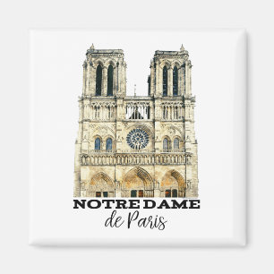 Aimant Notre-Dame de Paris Souvenir France Cathédrale