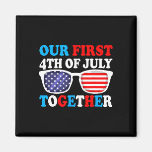 Aimant Notre premier 4 juillet ensemble tenue de couple a