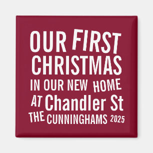 Aimant Notre premier Noël dans notre nouvelle maison Mode