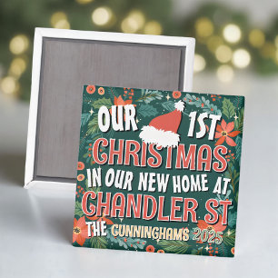 Aimant Notre premier Noël dans notre nouvelle maison Trés