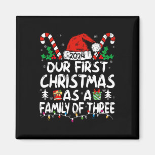 Aimant Notre Premier Noël En Famille De Trois 2024 Nouvea