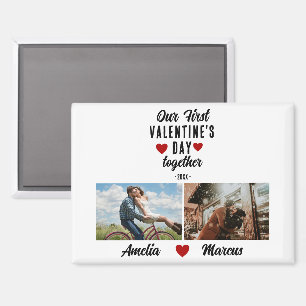 Aimant Notre première Saint Valentin Ensemble 2 Photos