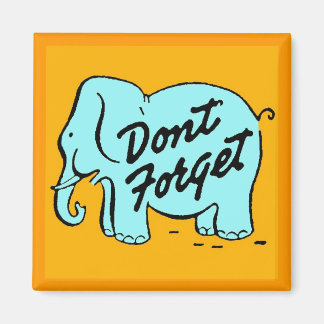 Aimant N'oubliez pas l'aimant