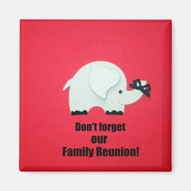 Aimant N'oubliez pas notre réunion de famille ! (Devant)