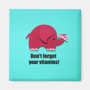 Aimant N'oubliez pas vos vitamines !