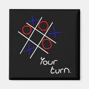 Aimant Noumétés et croix (Tic-tac-toe)