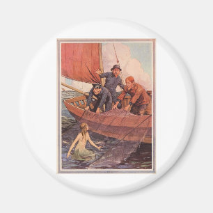 Aimant Nous avons attrapé une sirène ! Cru