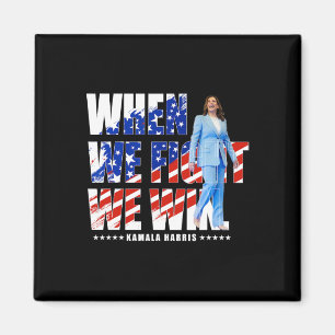 Aimant Nous combattons Harris 2024 Kamala Harris pour le 