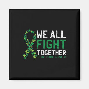 Aimant Nous combattons tous ensemble Gree de sensibilisat
