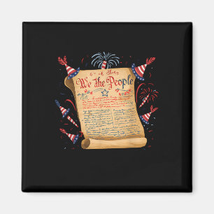 Aimant Nous Le Peuple 4 juillet Patriotique Usa Constitut