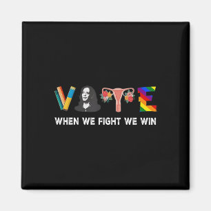 Aimant Nous Luttons Pour Gagner Le Vote Pour Le Président