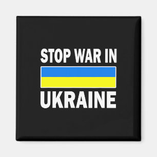 Aimant Nous sommes avec l'Ukraine Ukraine libre Arrêtez l