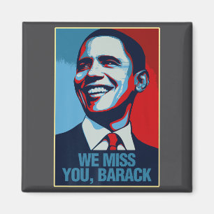 Aimant Nous vous regrettons Barack Obama Portrait T-shirt