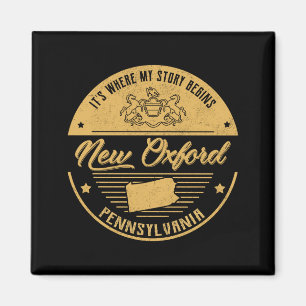 Aimant Nouveau Oxford Pennsylvanie C'est où mon histoire