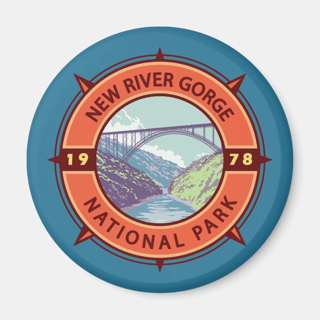 Aimant Nouveau Parc national de la Gorge-Nouvelle-rivière (Devant)