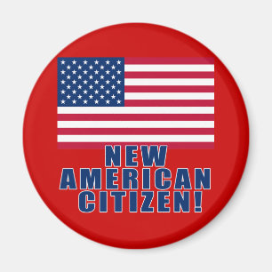 Aimant Nouveaux cadeaux et T-shirts américains de citoye