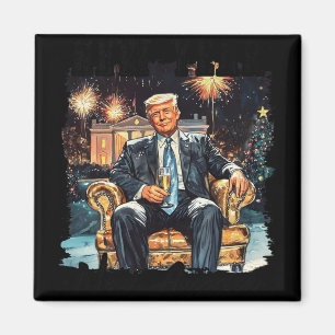 Aimant Nouvel an Trump 2025 2