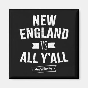 Aimant Nouvelle-Angleterre VS Tout le monde - cadeau parf