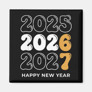 Aimant Nouvelle Année drôle 2026 Enfants Six Sept 67 Mème