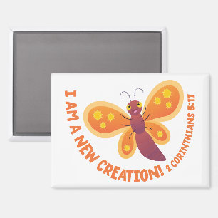 Aimant Nouvelle création papillon mignon dessin animé ver
