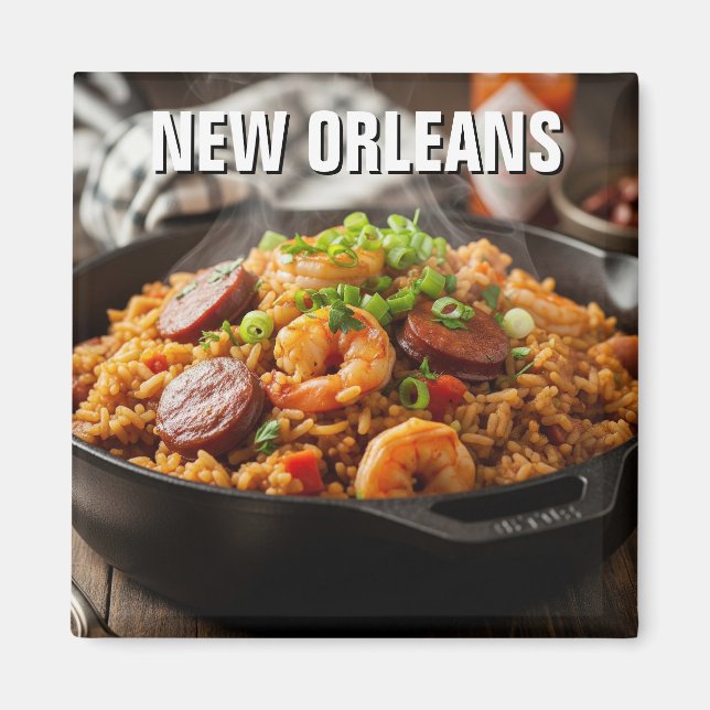Aimant Nouvelle-Orléans Louisiane Jambalaya (Devant)