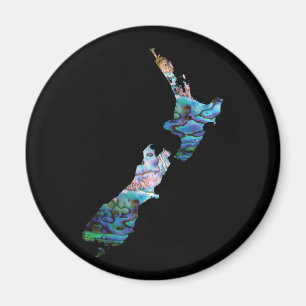 AIMANT NOUVELLE ZÉLANDE CARTE SIMPLE PAUA