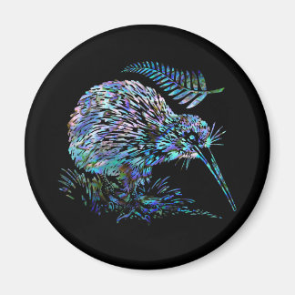 AIMANT NOUVELLE-ZÉLANDE KIWI ET FERN PAUA