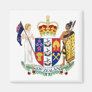 Aimant Nouvelle-Zélande pays manteau armoiries symbole em