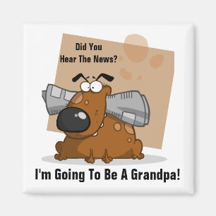 Aimant Nouvelles de grand-papa (personnalisables)