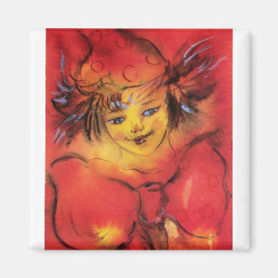 AIMANT NUAGE AVEC RIBBON ROUGE