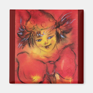 AIMANT NUAGE AVEC RIBBON ROUGE