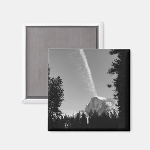 Aimant Nuage de falaise Yosemite Sky Photo en noir et bla