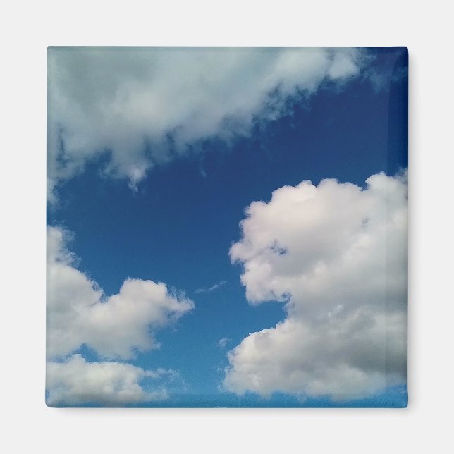 Aimant Nuages blancs doux (Devant)