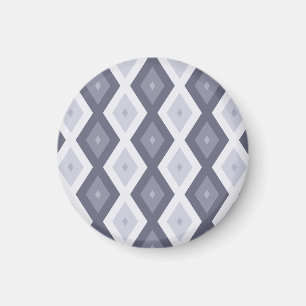 Aimant Nuances de bleu gris motif diamant