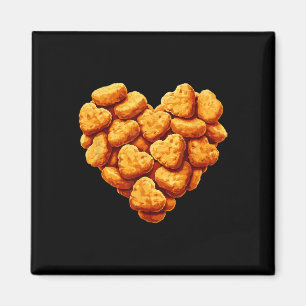 Aimant Nuggets de poulet sont mon cœur de la Saint-Valent