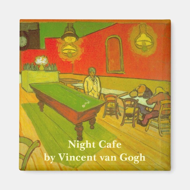 Aimant Nuit Café par Vincent van Gogh (Devant)