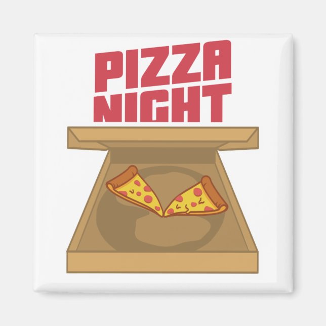 Aimant Nuit de pizza (Devant)
